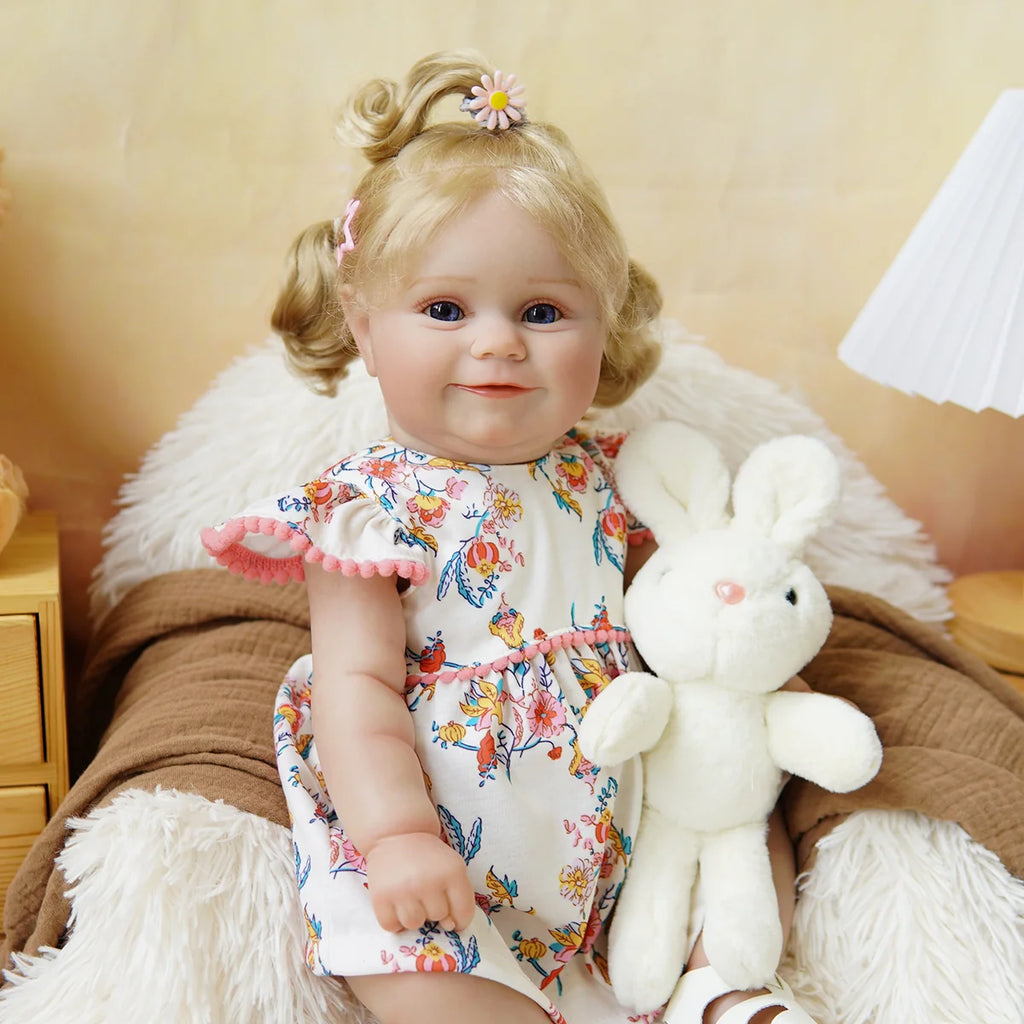 Boneca Bebê Reborn Silicone Realista 48cm Original Kit Acessórios Conjunto Roupa Mamadeira Chupeta Pelúcia Fralda Certidão