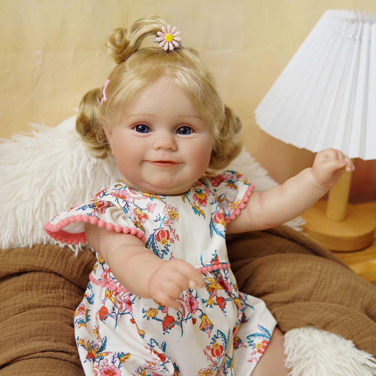 Boneca Bebê Reborn Silicone Realista 48cm Original Kit Acessórios Conjunto Roupa Mamadeira Chupeta Pelúcia Fralda Certidão