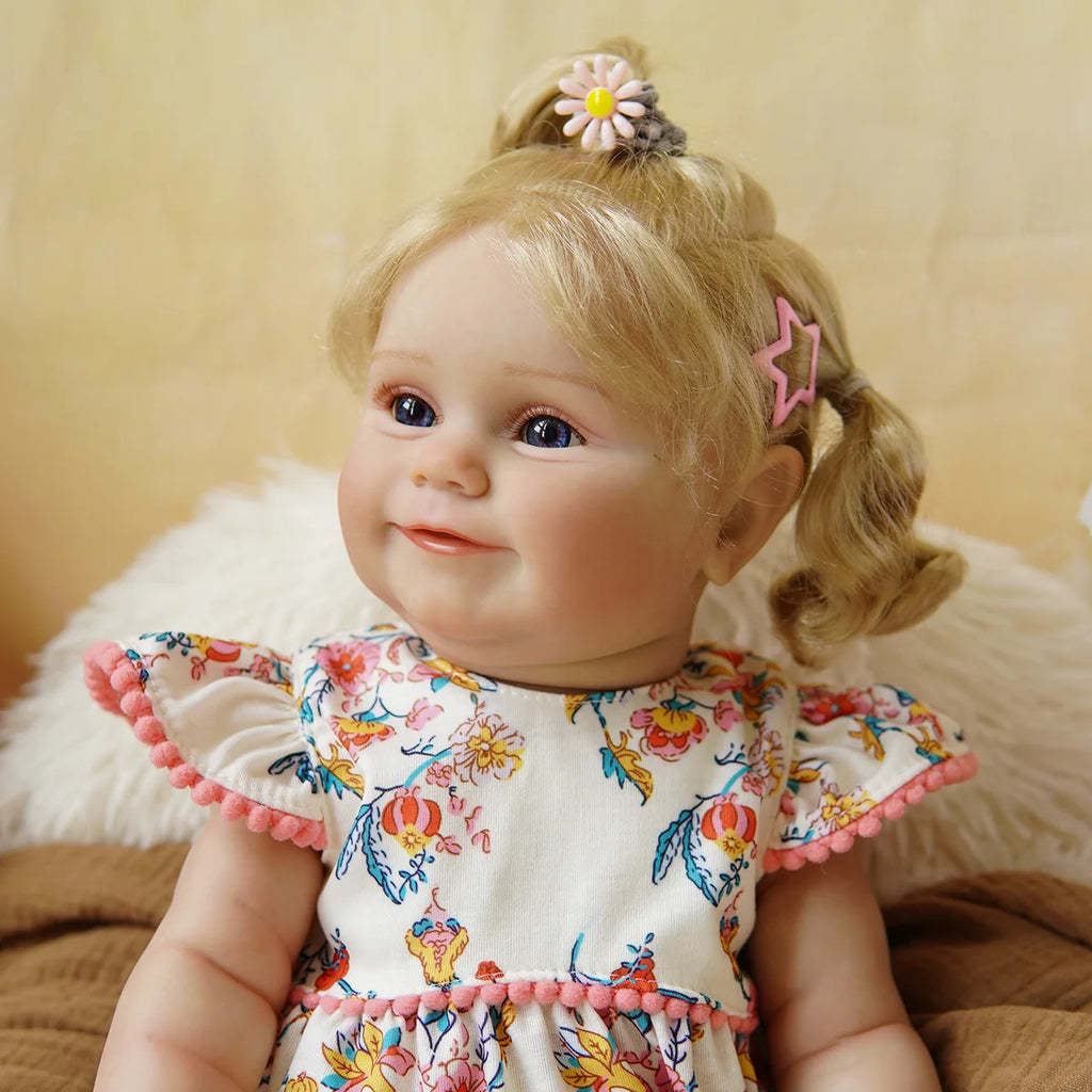 Boneca Bebê Reborn Silicone Realista 48cm Original Kit Acessórios Conjunto Roupa Mamadeira Chupeta Pelúcia Fralda Certidão