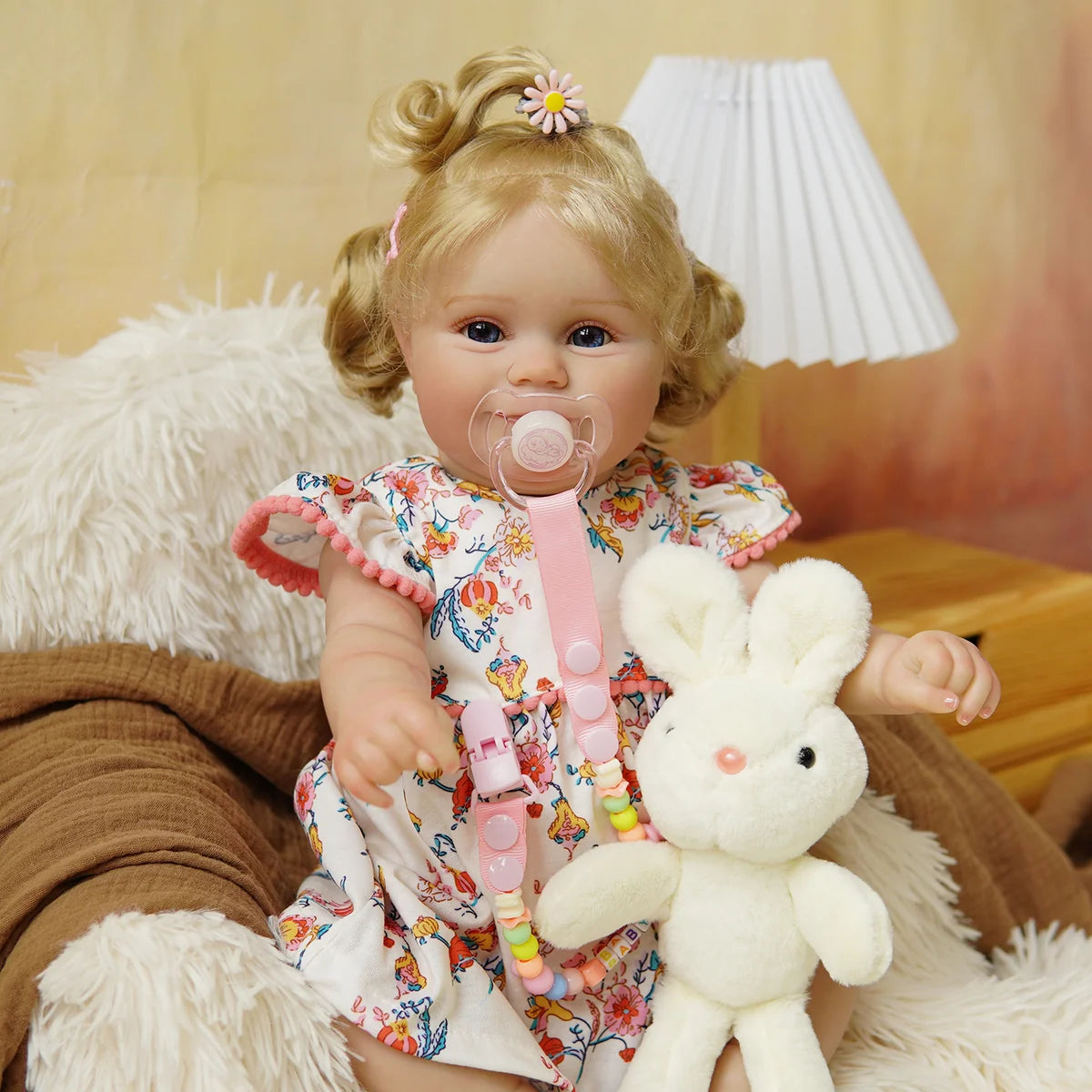 Boneca Bebê Reborn Silicone Realista 48cm Original Kit Acessórios Conjunto Roupa Mamadeira Chupeta Pelúcia Fralda Certidão