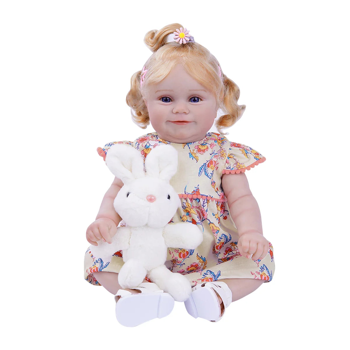 Boneca Bebê Reborn Silicone Realista 48cm Original Kit Acessórios Conjunto Roupa Mamadeira Chupeta Pelúcia Fralda Certidão