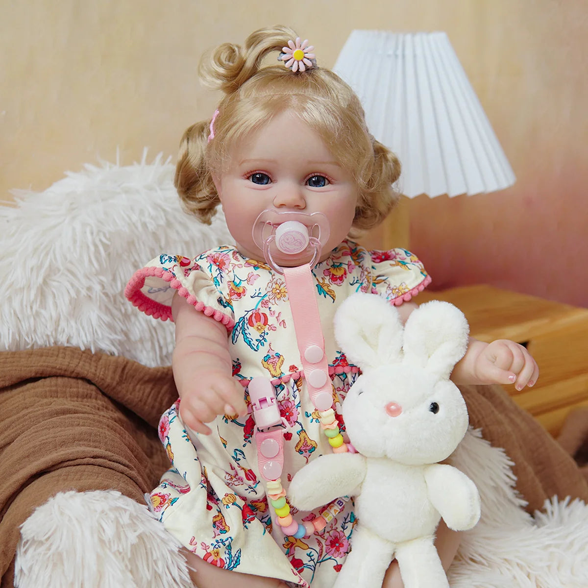 Boneca Bebê Reborn Silicone Realista 48cm Original Kit Acessórios Conjunto Roupa Mamadeira Chupeta Pelúcia Fralda Certidão