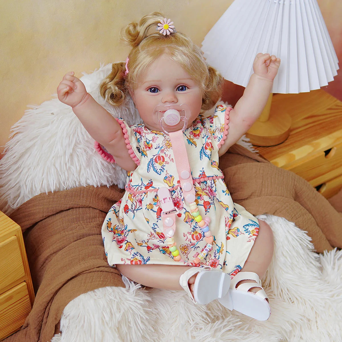 Boneca Bebê Reborn Silicone Realista 48cm Original Kit Acessórios Conjunto Roupa Mamadeira Chupeta Pelúcia Fralda Certidão