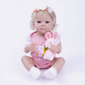 Boneca Bebê Reborn Silicone Realista 48cm Original Kit Acessórios Conjunto Roupa Mamadeira Chupeta Pelúcia Fralda Certidão