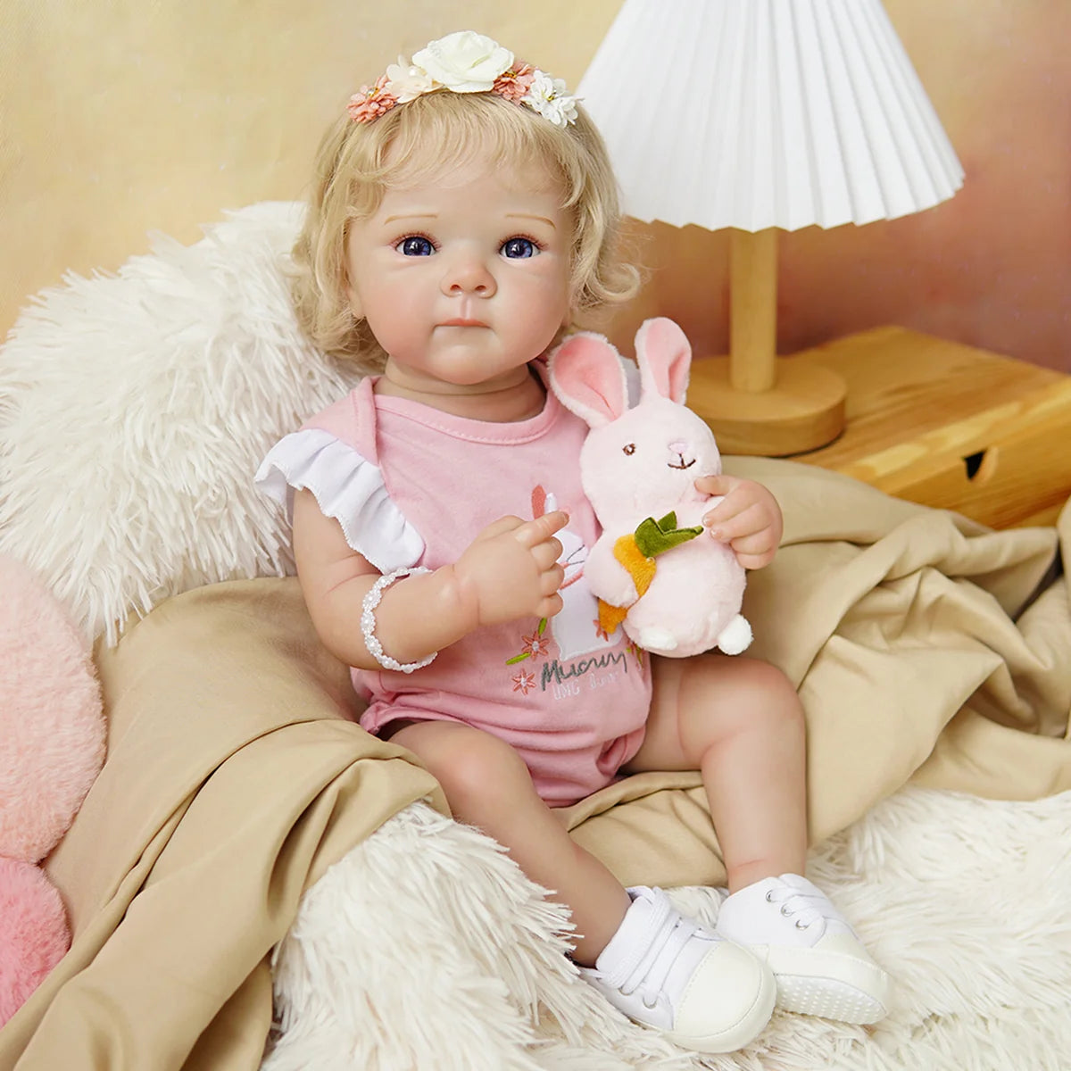 Boneca Bebê Reborn Silicone Realista 48cm Original Kit Acessórios Conjunto Roupa Mamadeira Chupeta Pelúcia Fralda Certidão