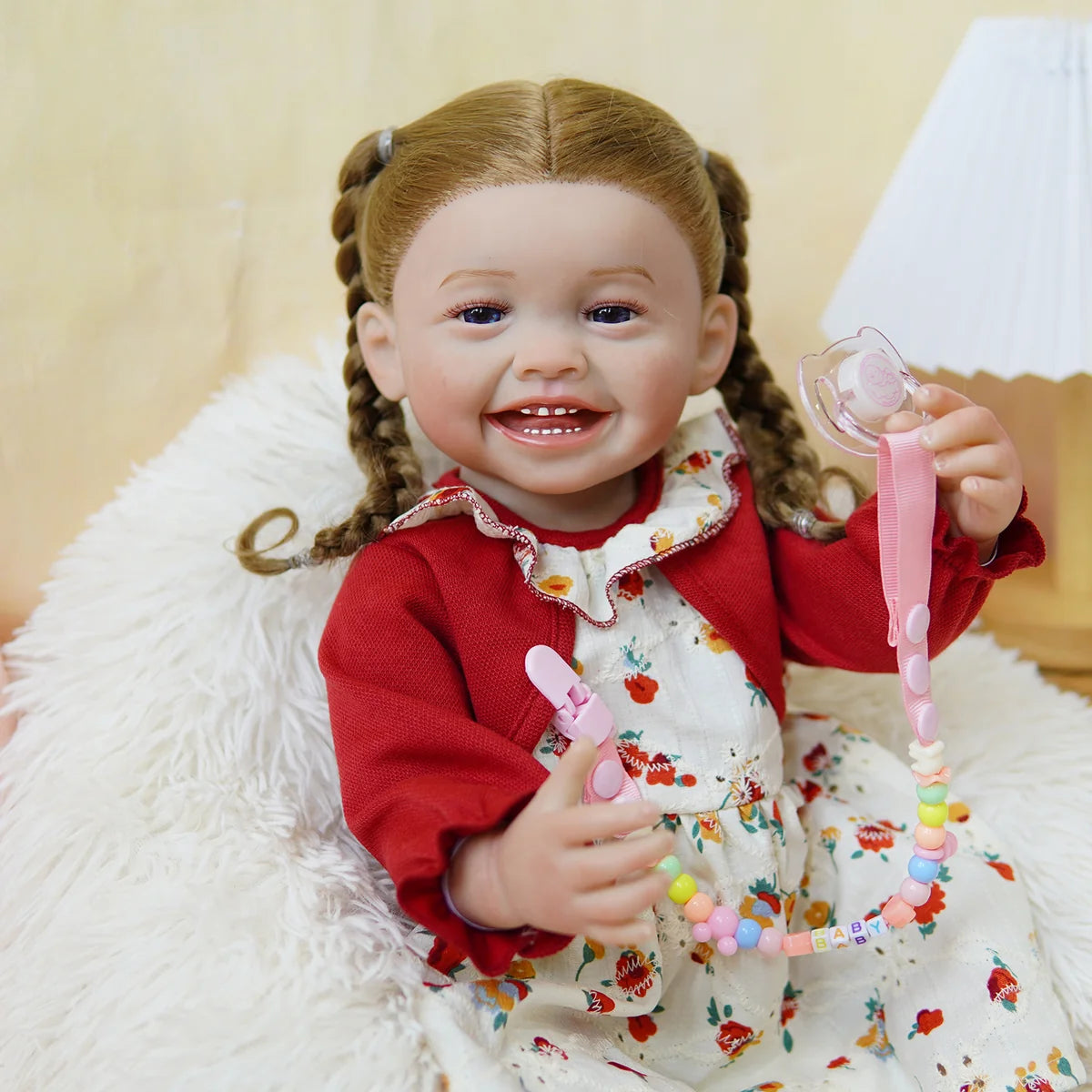Boneca Bebê Reborn Realista 55cm Original Kit Acessórios Conjunto Roupa Mamadeira Chupeta Pelúcia Fralda Certidão