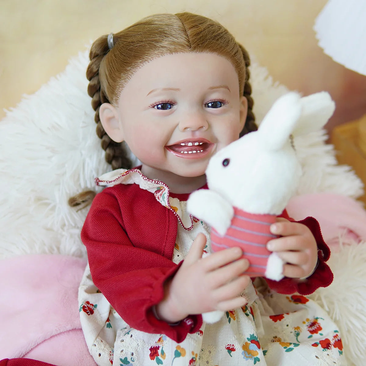 Boneca Bebê Reborn Realista 55cm Original Kit Acessórios Conjunto Roupa Mamadeira Chupeta Pelúcia Fralda Certidão