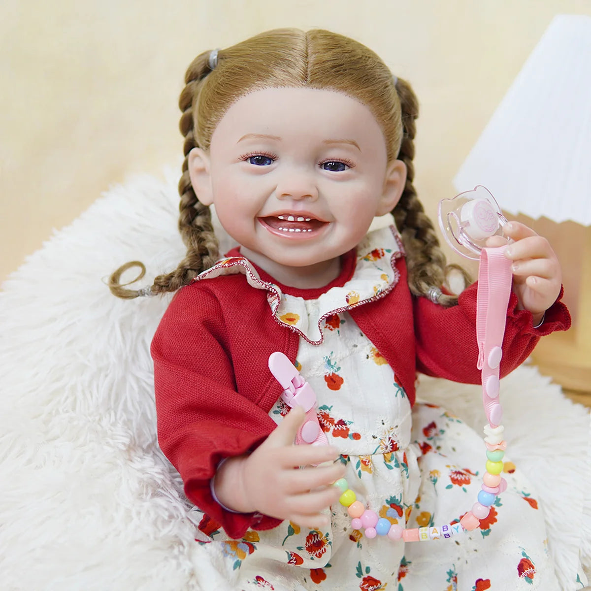 Boneca Bebê Reborn Realista 55cm Original Kit Acessórios Conjunto Roupa Mamadeira Chupeta Pelúcia Fralda Certidão