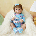 Boneca Bebê Reborn Silicone Realista 48cm Original Kit Acessórios Conjunto Roupa Mamadeira Chupeta Pelúcia Fralda Certidão