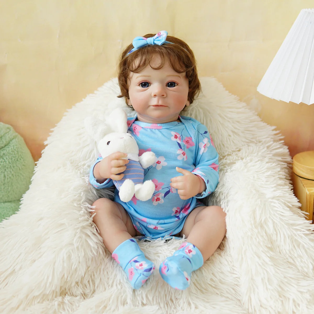 Boneca Bebê Reborn Silicone Realista 48cm Original Kit Acessórios Conjunto Roupa Mamadeira Chupeta Pelúcia Fralda Certidão