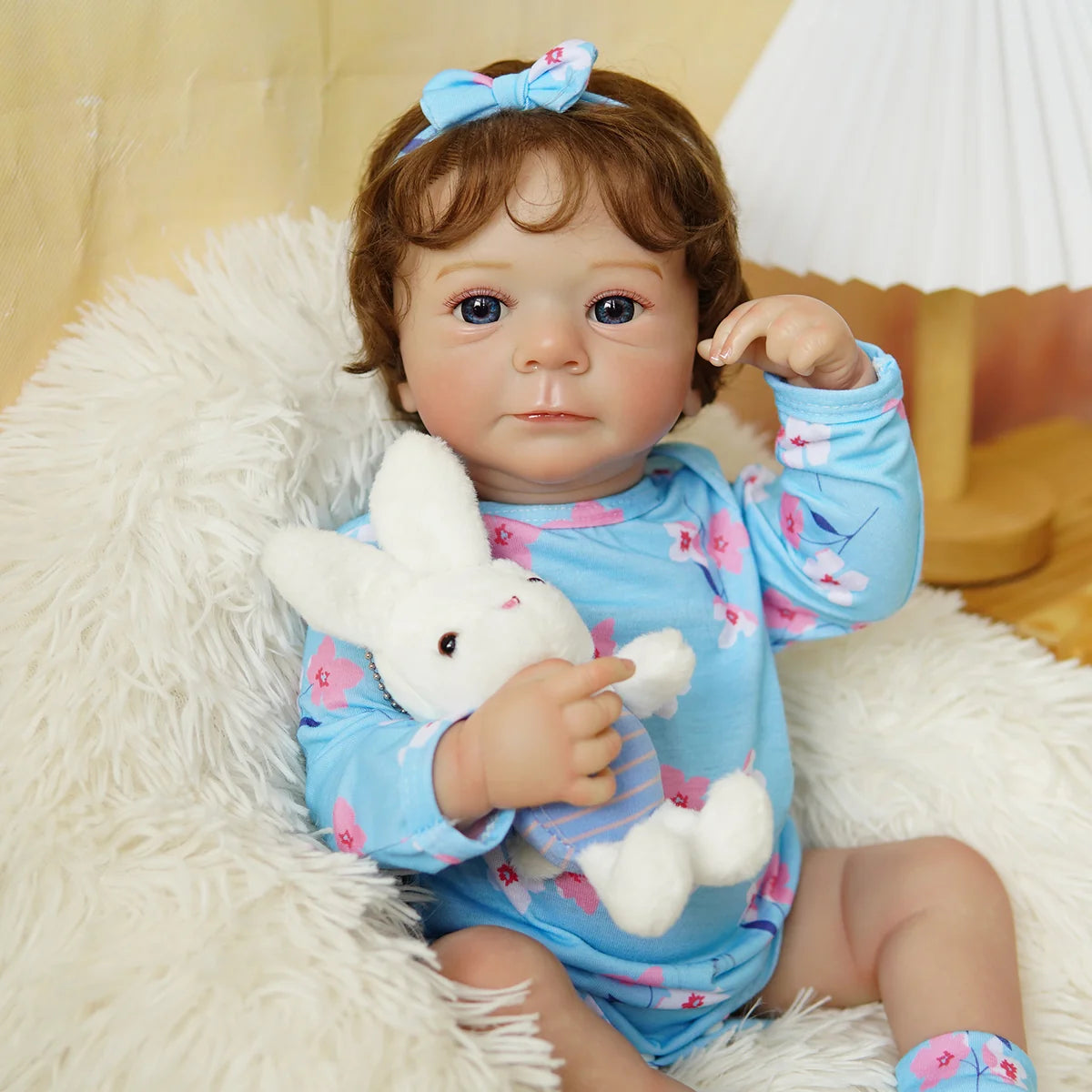 Boneca Bebê Reborn Silicone Realista 48cm Original Kit Acessórios Conjunto Roupa Mamadeira Chupeta Pelúcia Fralda Certidão
