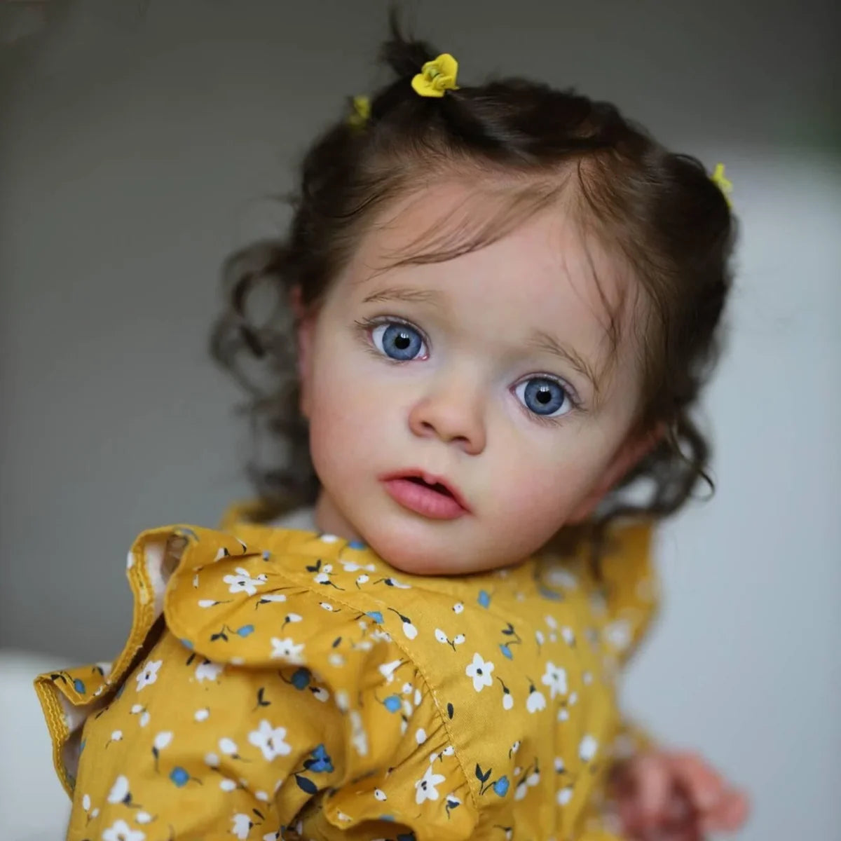 Boneca Bebê Reborn Silicone Realista 55cm Conjunto de Roupa Mamadeira Chupeta Brastoy