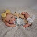 Boneca Bebê Reborn Silicone Realista 48cm Original Kit Acessórios Conjunto Roupa Mamadeira Chupeta Pelúcia Fralda Certidão
