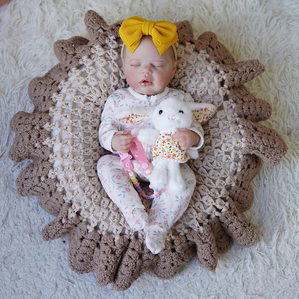Boneca Bebê Reborn Brastoy Silicone Realista 48cm Kit Acessórios Conjunto Roupa Mamadeira Chupeta Pelúcia Fralda Certidão
