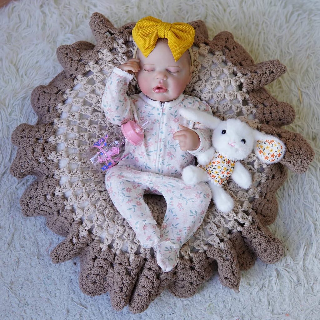 Boneca Bebê Reborn Brastoy Silicone Realista 48cm Kit Acessórios Conjunto Roupa Mamadeira Chupeta Pelúcia Fralda Certidão