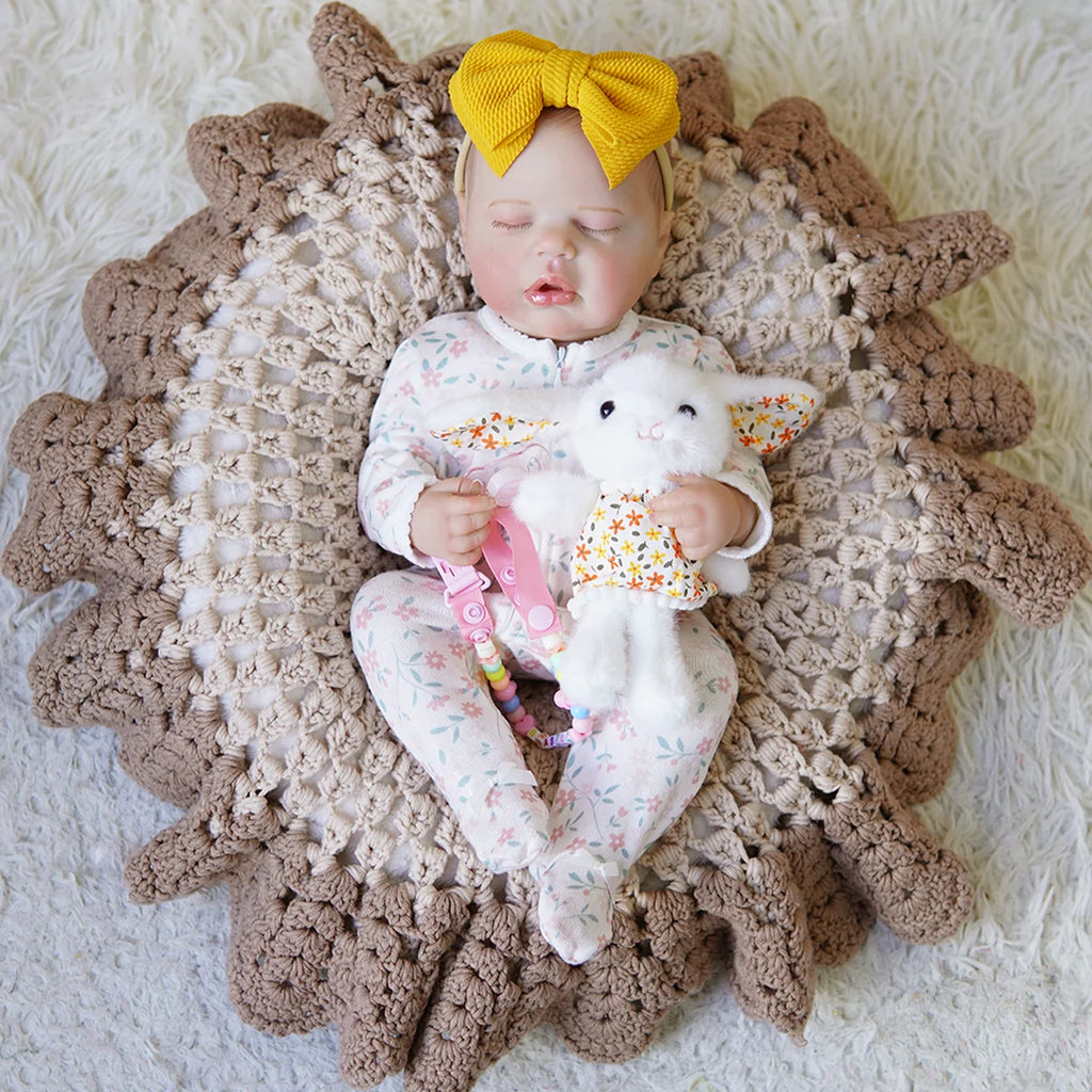 Boneca Bebê Reborn Brastoy Silicone Realista 48cm Kit Acessórios Conjunto Roupa Mamadeira Chupeta Pelúcia Fralda Certidão
