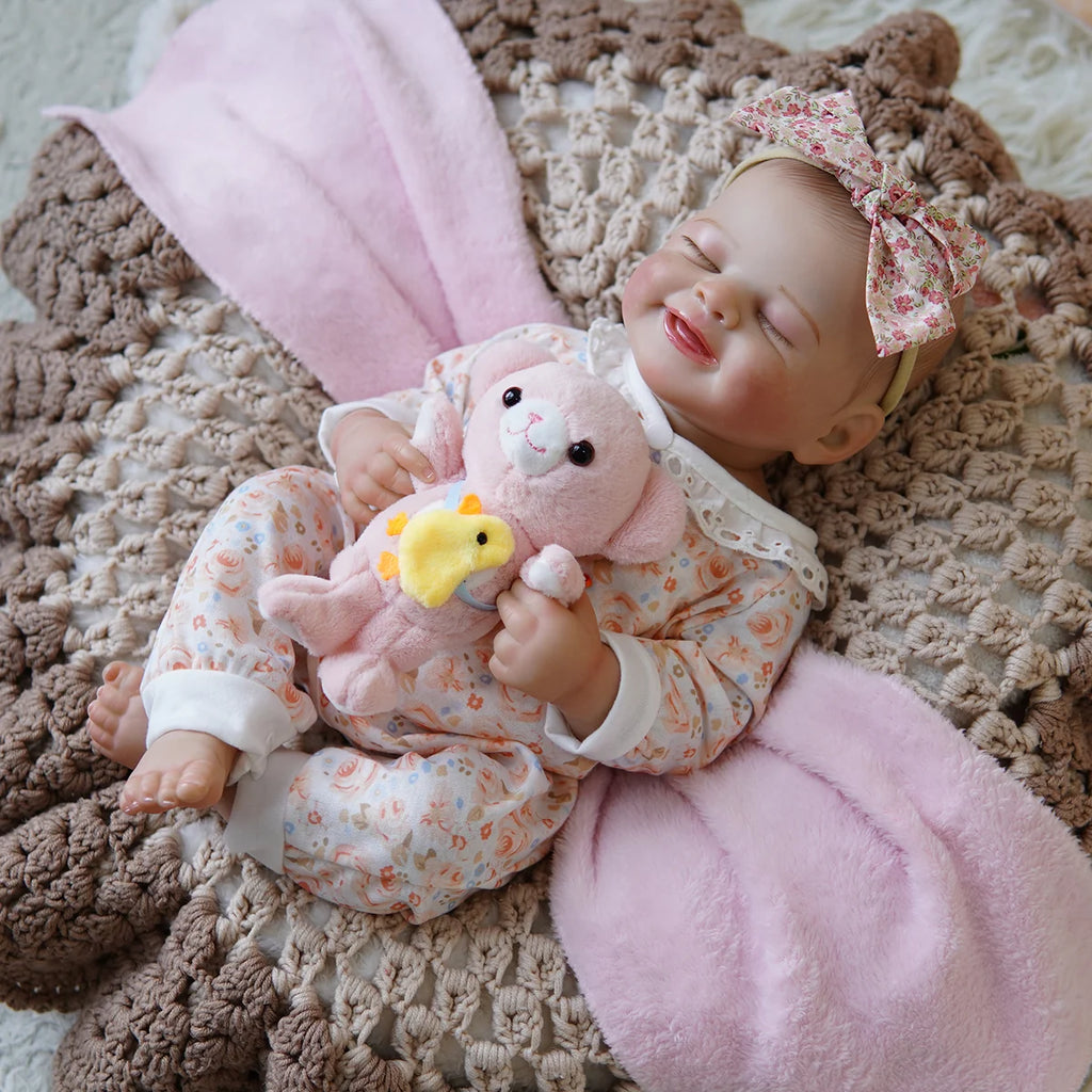 Boneca Bebê Reborn Brastoy Silicone Realista 55cm Kit Acessórios Conjunto Roupa Mamadeira Chupeta Pelúcia Fralda Certidão