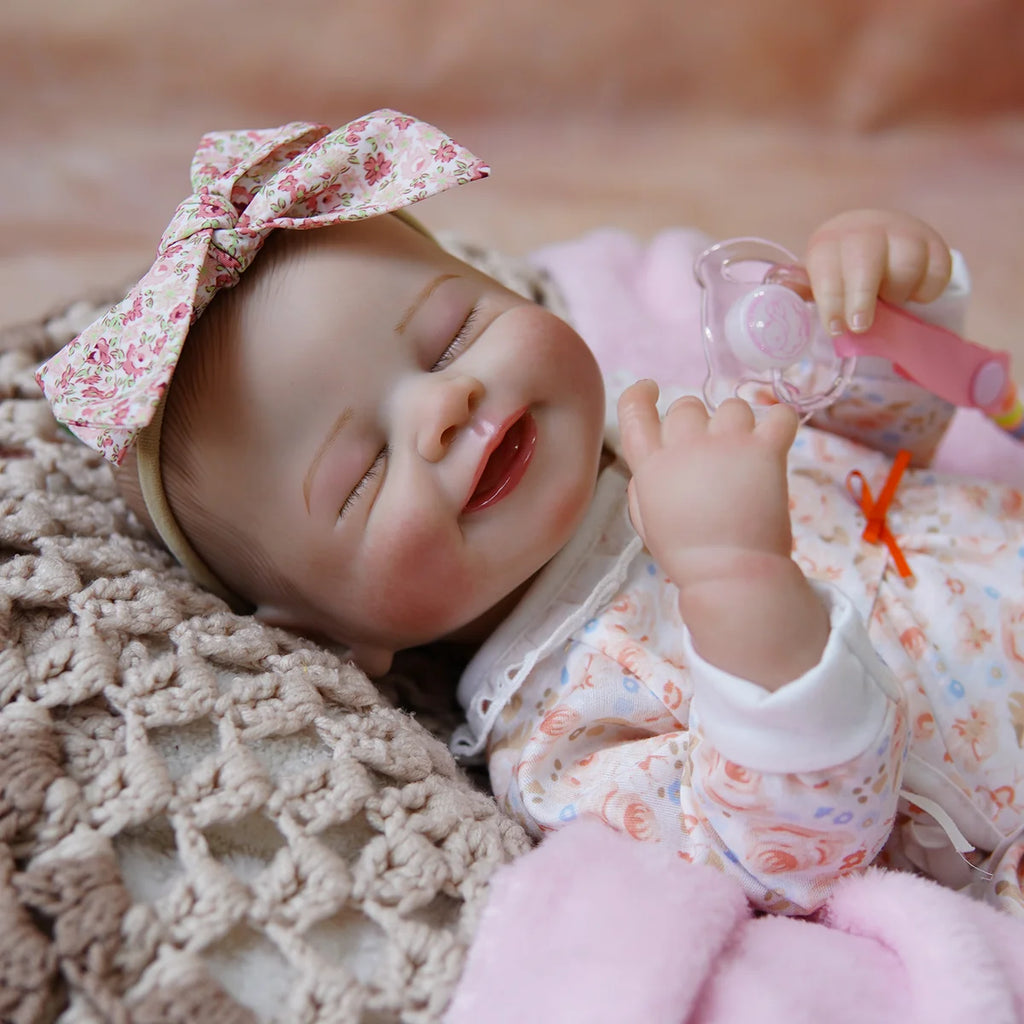 Boneca Bebê Reborn Brastoy Silicone Realista 55cm Kit Acessórios Conjunto Roupa Mamadeira Chupeta Pelúcia Fralda Certidão
