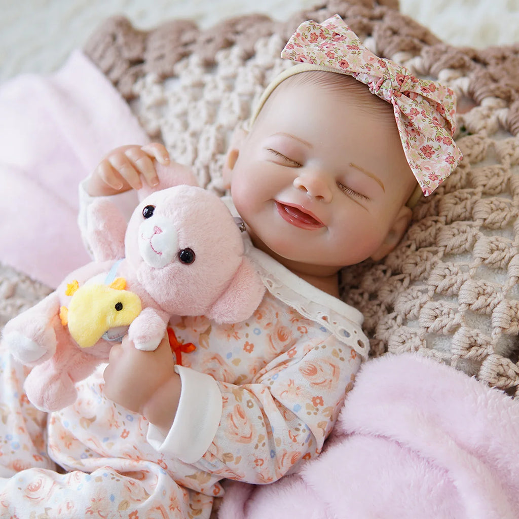 Boneca Bebê Reborn Brastoy Silicone Realista 55cm Kit Acessórios Conjunto Roupa Mamadeira Chupeta Pelúcia Fralda Certidão