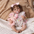 Boneca Bebê Reborn Realista Brastoy Original 48 cm Silicone Kit Conjunto de Roupa Mamadeira Chupeta Certidão Fralda e Pelúcia