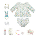 Boneca Bebê Reborn Brastoy Realista Silicone 48cm Conjunto de Roupa Chupeta Mamadeira e Pelúcia Pode Dar Banho Roupa