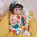Boneca Bebê Reborn Silicone 48cm Menina Pode dar Banho com Acessórios Brastoy