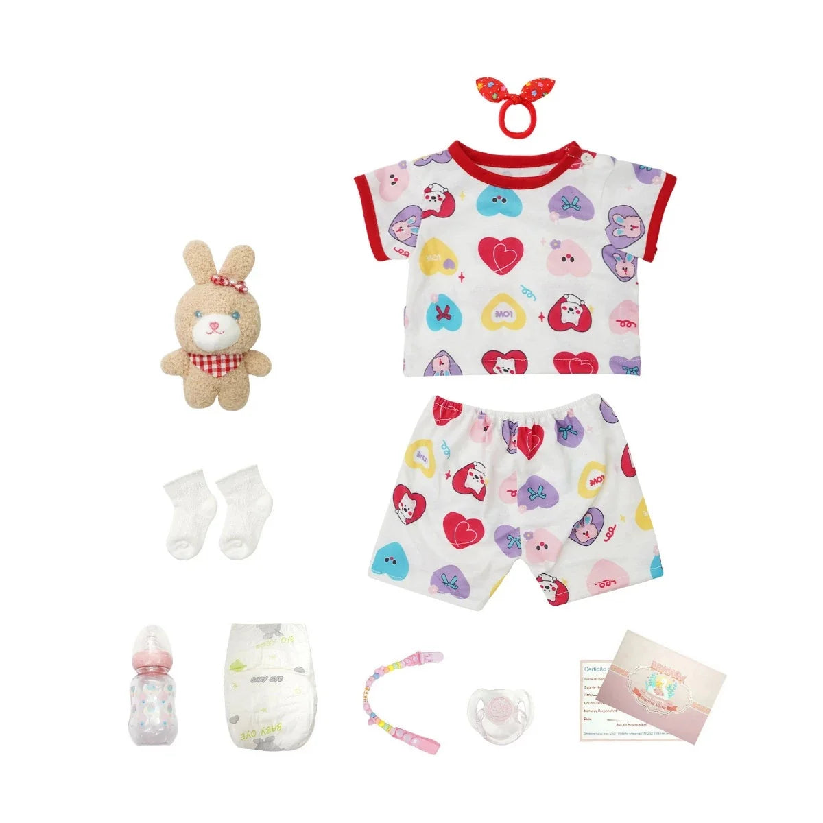 Boneca Bebê Reborn Menina 55cm Silicone Menina com Acessórios Pode dar Banho Brastoy