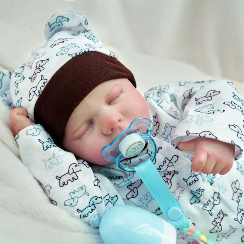 Boneco Bebê Reborn Realista Silicone Conjunto de Roupa Chupeta Mamadeira e Pelúcia Original Completo