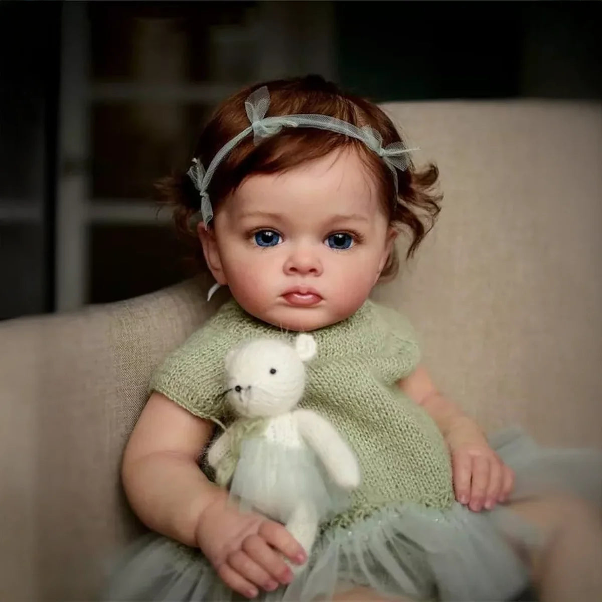 Boneca Bebê Reborn Silicone Realista 48cm Original Kit Acessórios Conjunto Roupa Mamadeira Chupeta Pelúcia Fralda