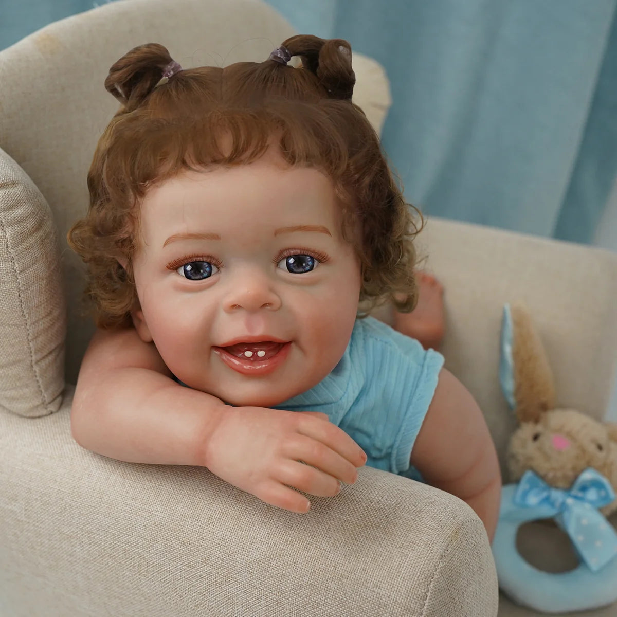 Boneca Bebê Reborn Realista Silicone Conjunto de Roupa Chupeta Mamadeira e Pelúcia