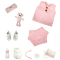 Boneca Bebê Reborn Realista Silicone Conjunto de Roupa Chupeta Mamadeira e Pelúcia