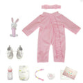 Boneca Bebê Reborn Silicone Realista 48cm Original Kit Acessórios Conjunto Roupa Mamadeira Chupeta Pelúcia Fralda