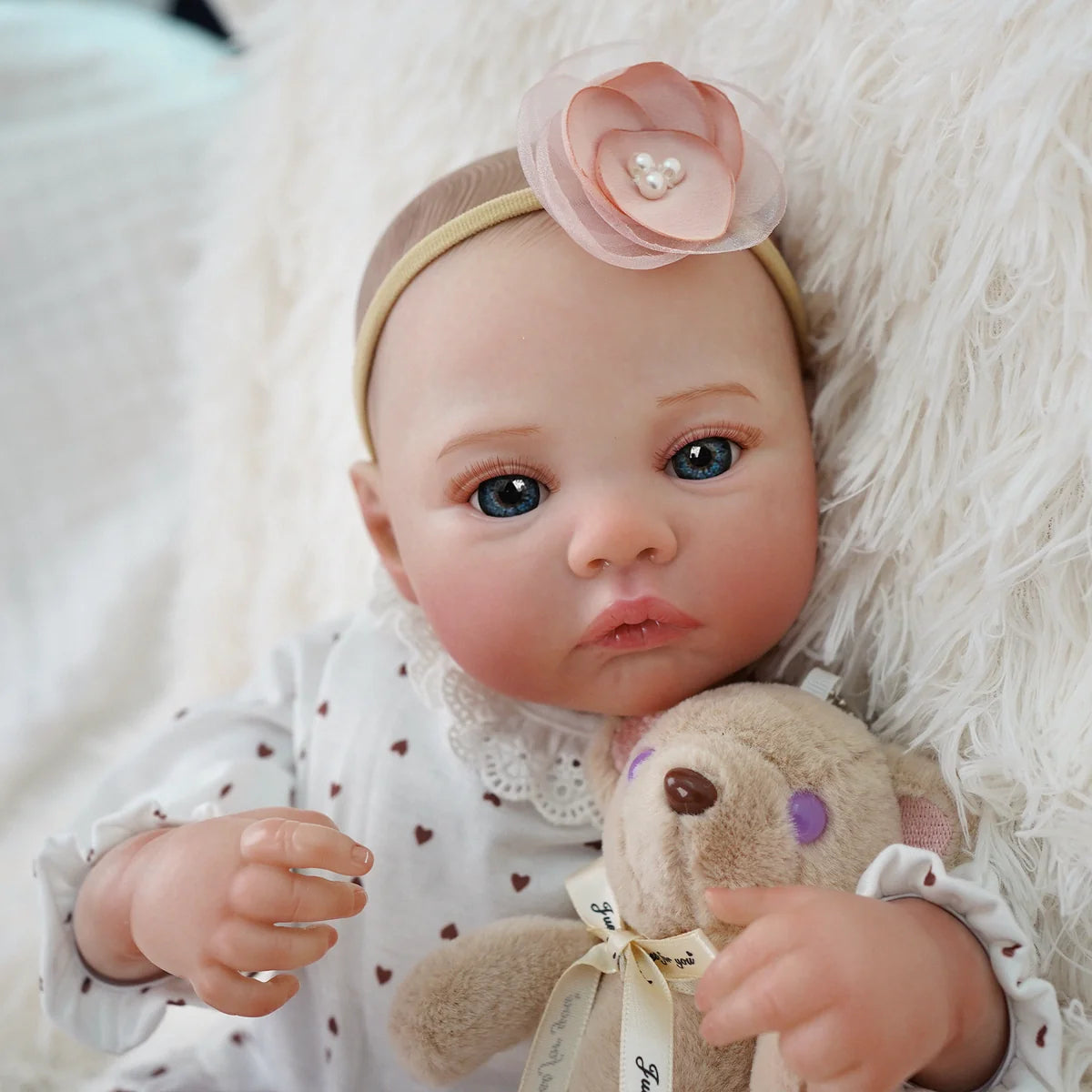 Boneca Bebê Reborn Silicone Realista 48cm Original Kit Acessórios Conjunto Roupa Mamadeira Chupeta Pelúcia Fralda Certidão