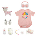 Boneca Bebê Reborn Silicone Realista 48cm Original Kit Acessórios Conjunto Roupa Mamadeira Chupeta Pelúcia Fralda Certidão