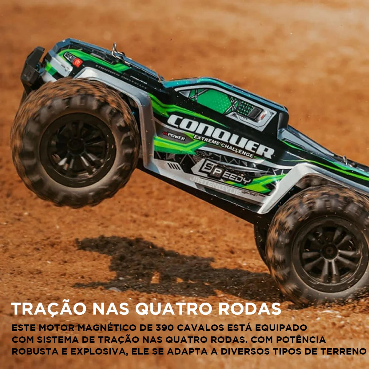 Buggy De Controle Remoto Brinquedo Carrinho de Alta Velocidade 50km 4x4 Veiculo Carro Dirigibilidade Perfeita