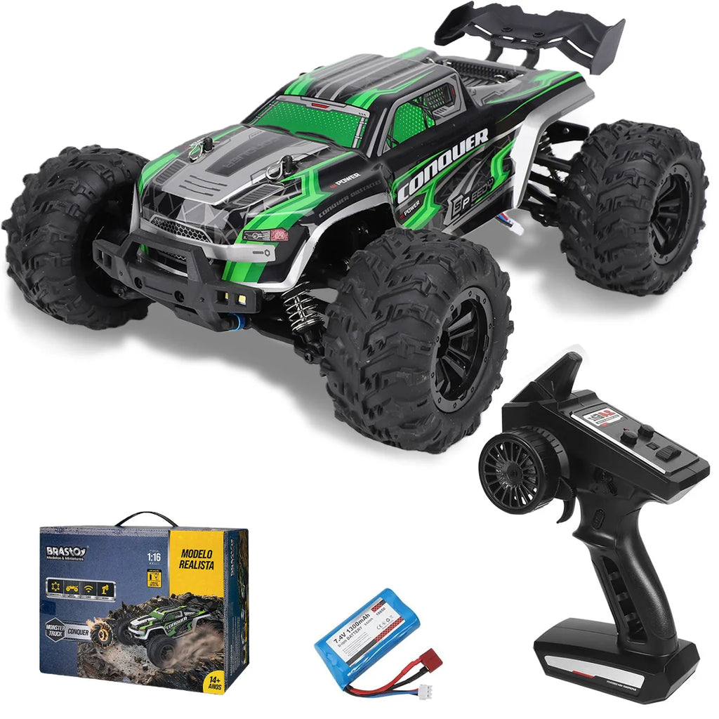 Buggy De Controle Remoto Brinquedo Carrinho de Alta Velocidade 50km 4x4 Veiculo Carro Dirigibilidade Perfeita