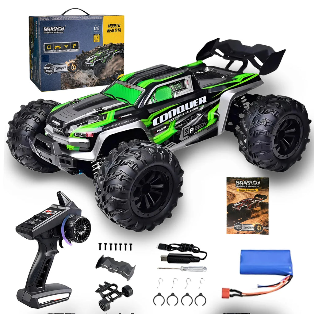 Buggy De Controle Remoto Brinquedo Carrinho de Alta Velocidade 50km 4x4 Veiculo Carro Dirigibilidade Perfeita