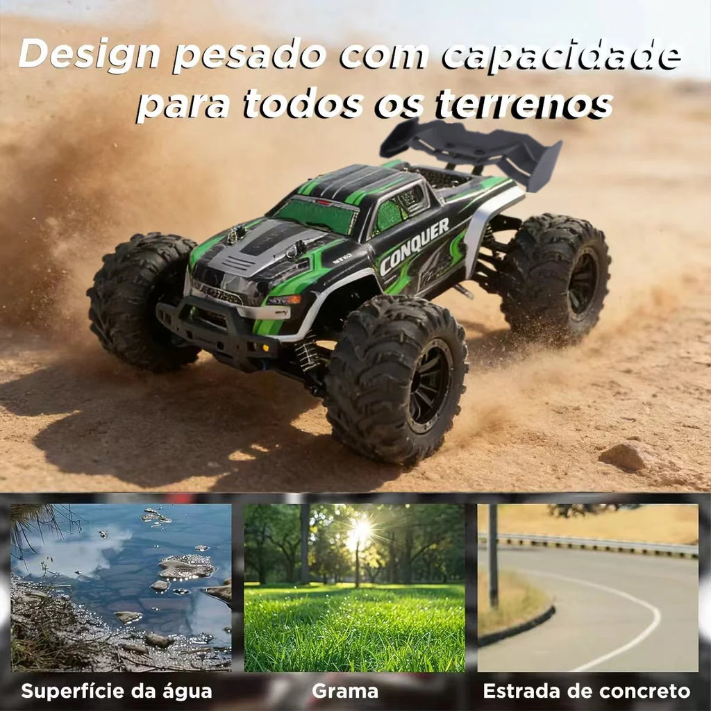 Buggy De Controle Remoto Brinquedo Carrinho de Alta Velocidade 50km 4x4 Veiculo Carro Dirigibilidade Perfeita