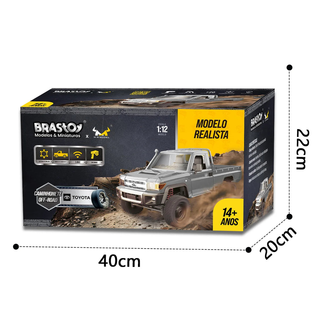Carrinho Controle Remoto Carro Picape Monster Car Off Road Brastoy