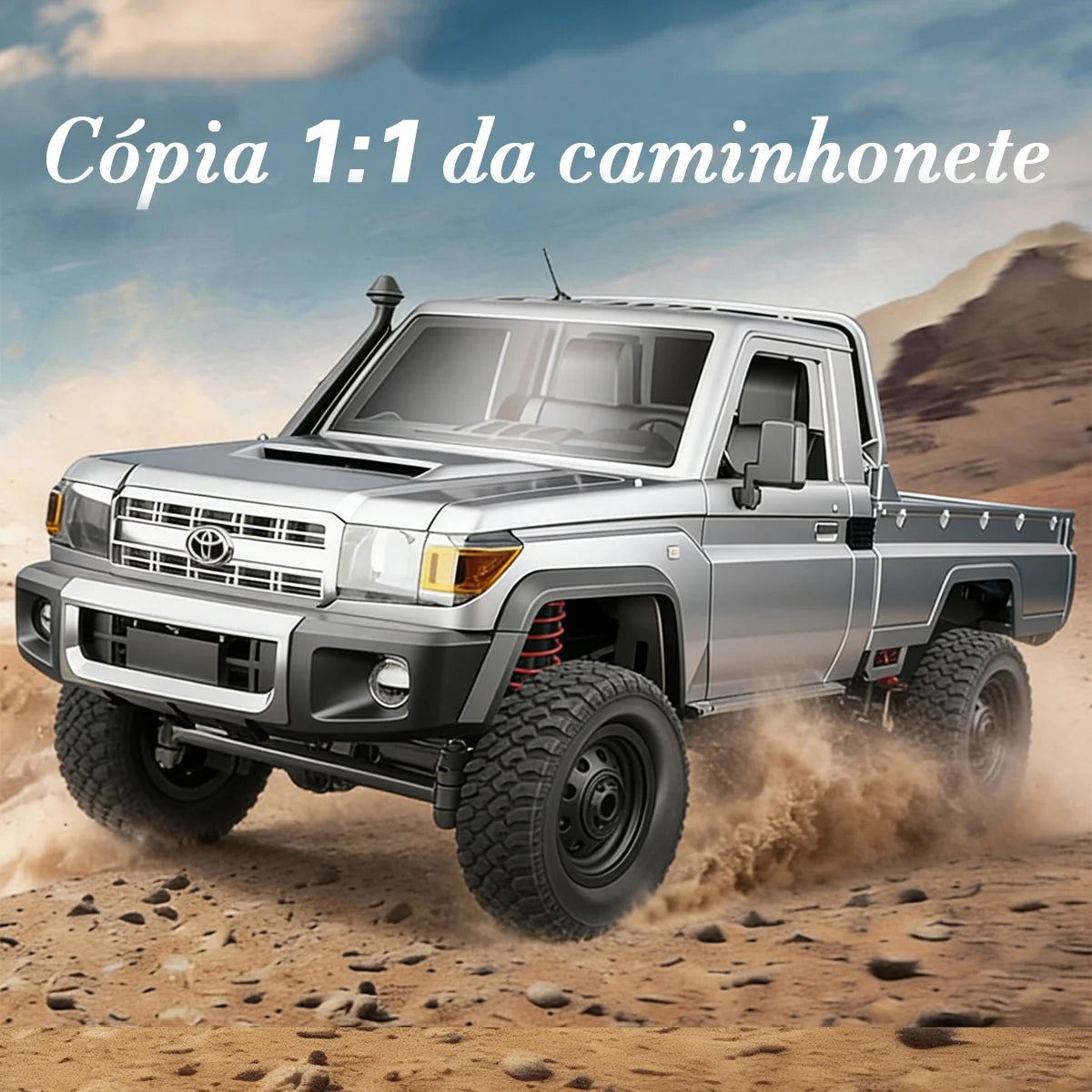 Carrinho Controle Remoto Carro Picape Monster Car Off Road Brastoy