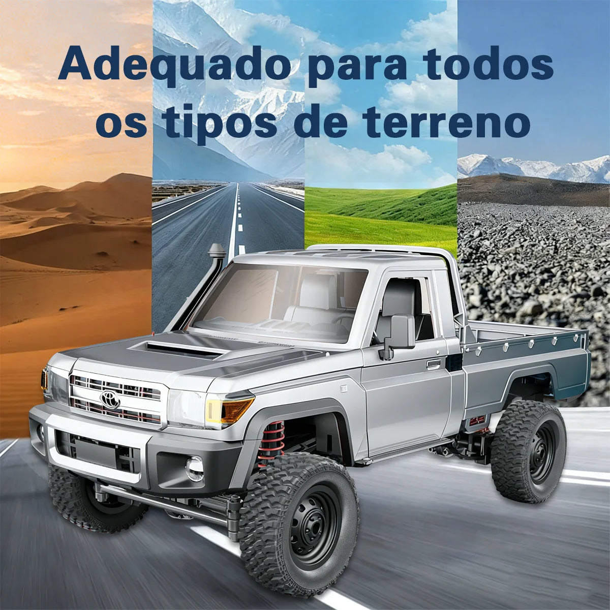 Carrinho Controle Remoto Carro Picape Monster Car Off Road Brastoy