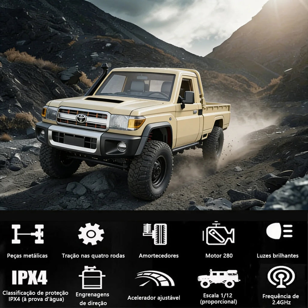 Carrinho Controle Remoto Carro Picape Monster Car Off Road Brastoy