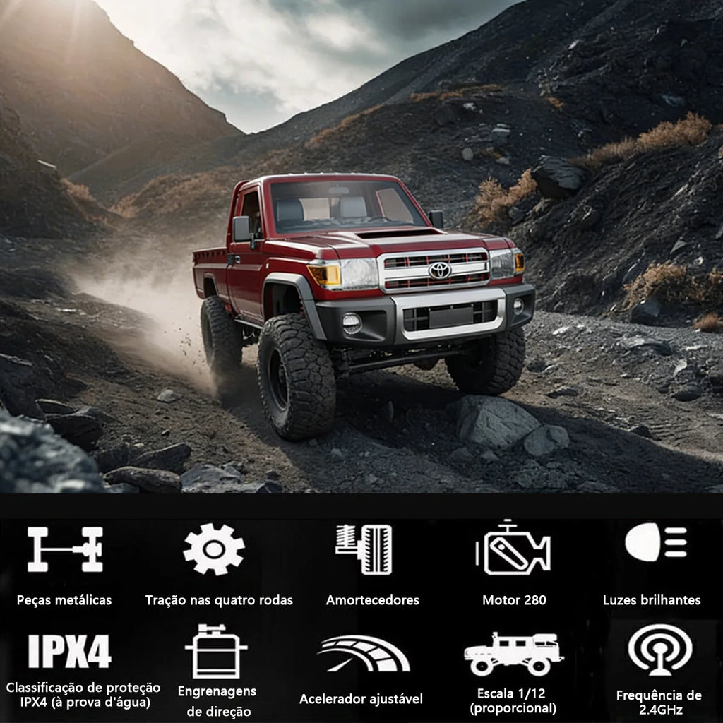 Carrinho Controle Remoto Carro Picape Monster Car Off Road Brastoy