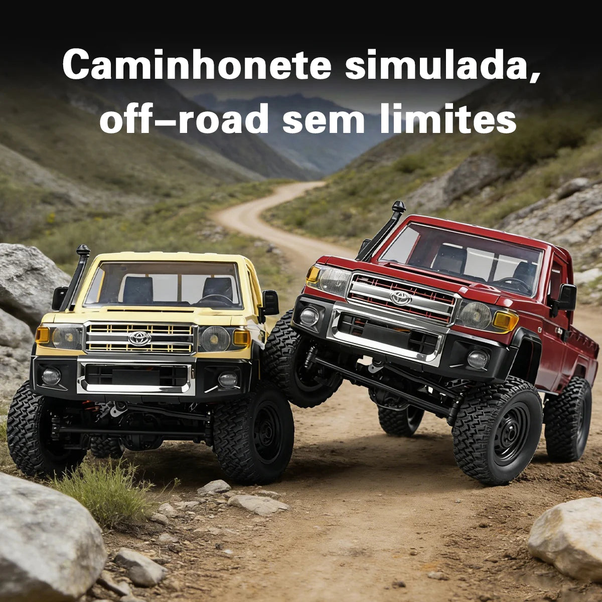 Carrinho Controle Remoto Carro Picape Monster Car Off Road Brastoy