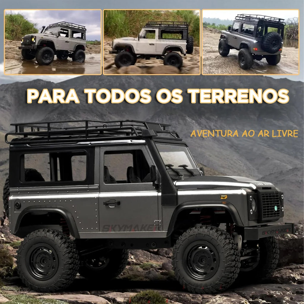 Carro Controle Remoto 4x4 Land Rover Offroad Recarregáve Rc Brastoy