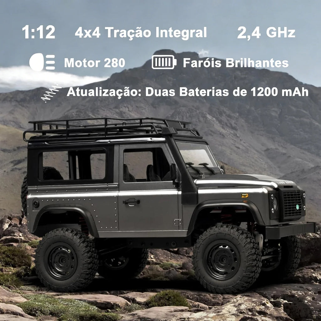 Carro Controle Remoto 4x4 Land Rover Offroad Recarregáve Rc Brastoy
