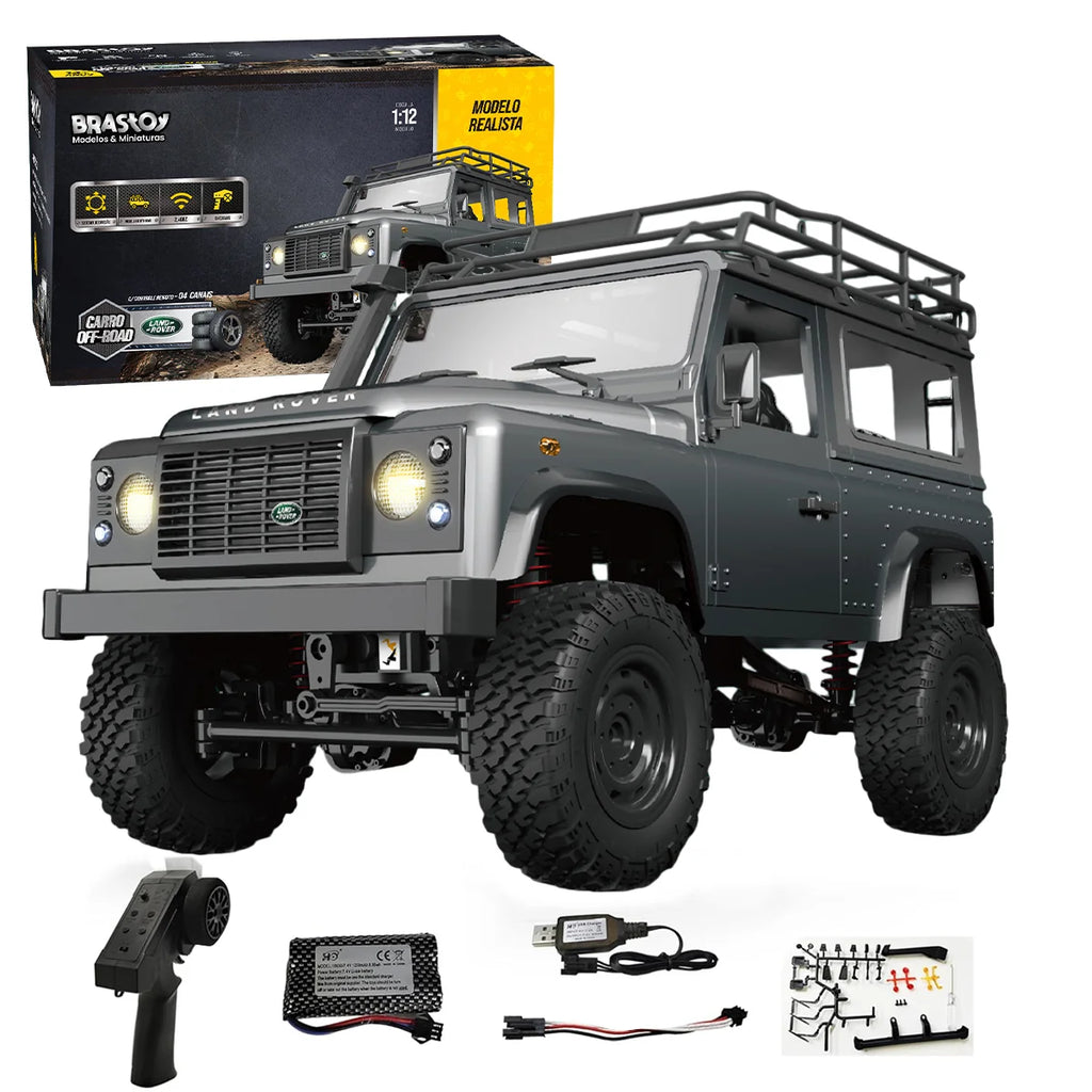 Carro Controle Remoto 4x4 Land Rover Offroad Recarregáve Rc Brastoy