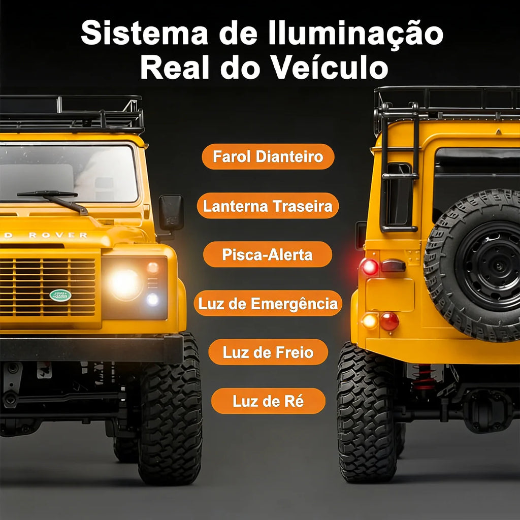Carro Controle Remoto 4x4 Land Rover Offroad Recarregáve Rc Brastoy