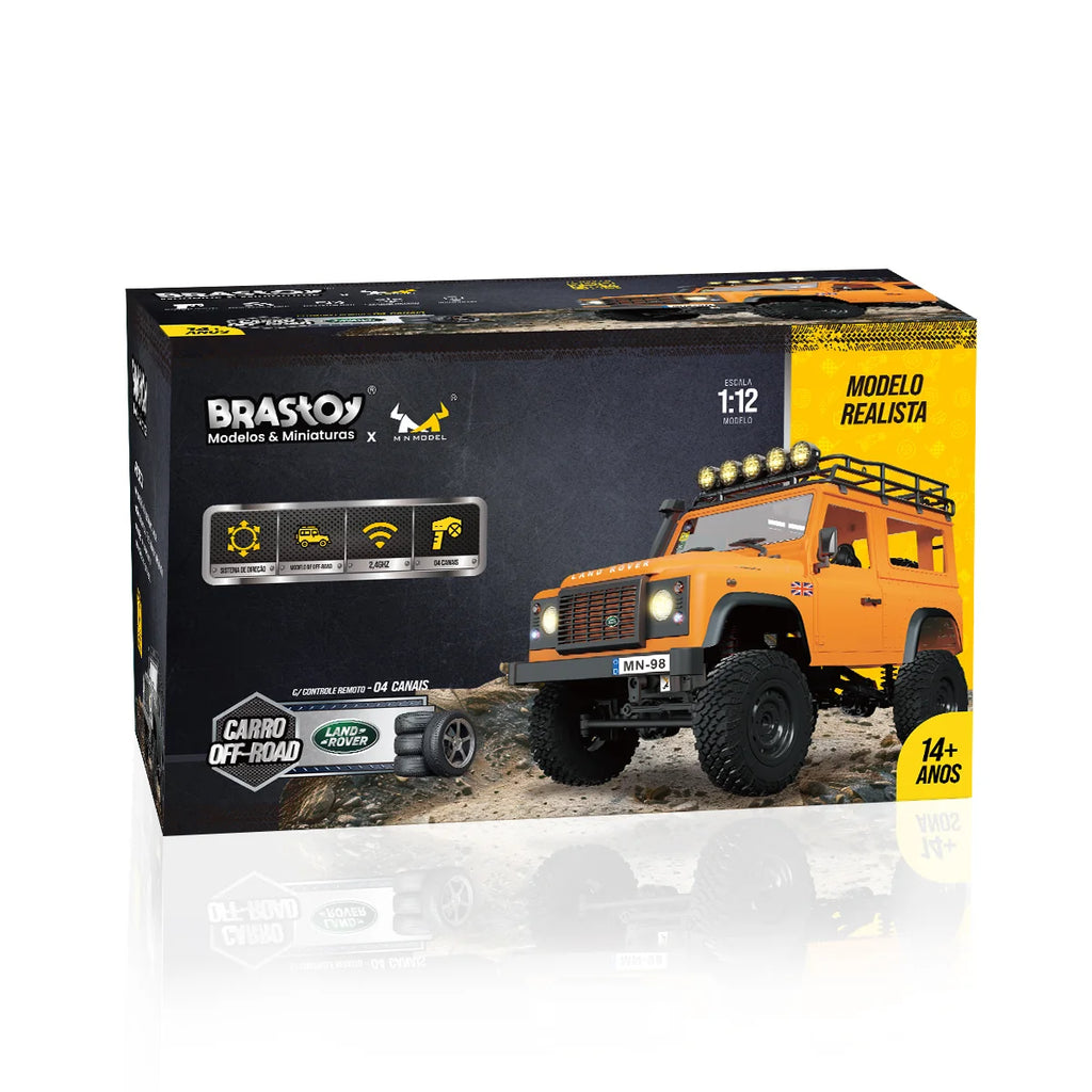Carro Controle Remoto 4x4 Land Rover Offroad Recarregáve Rc Brastoy