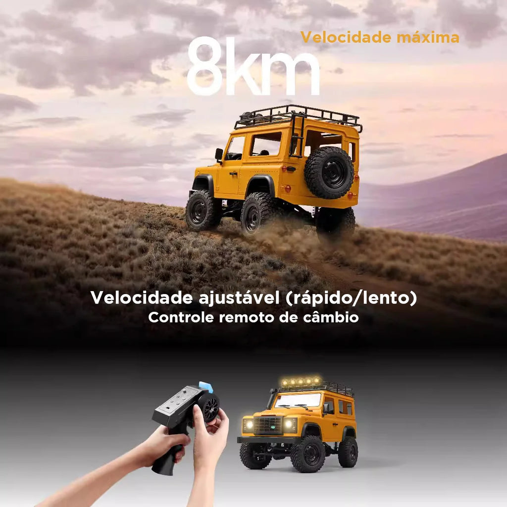 Carro Controle Remoto 4x4 Land Rover Offroad Recarregáve Rc Brastoy